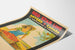 Vintageposter Red Star Line Antwerpen - Kanada via Southampton & Cherbourg