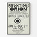 Utställningsposter Reflections Orion av Ademola Olugebefola