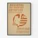 Vintageposter för regional konstutställning i New Jersey och New York