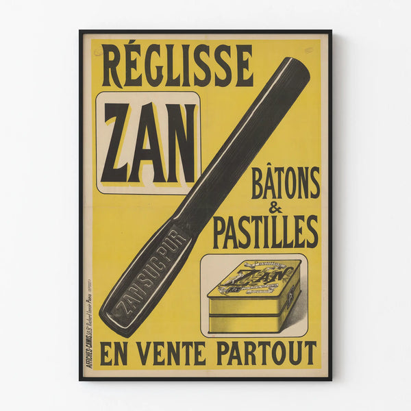 Vintageaffisch Repslark Zan - Pinnar och Pastiller