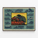 Vintage Renault Billancourt poster för alla transportapplikationer inom bilindustrin — inramlat konstverk på väggen