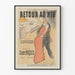 Vintageposter Åter till boet - Retro väggdekoration