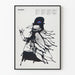Posters Revolution Silhuett Svart Abstrakt