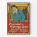 Vintageposter Rheinische Winzerstuben - Vinodukning för väggdekoration