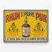 Vintageposter Rhum St Pierre Ren Äldre väggdekoration retro — inramlat konstverk på väggen