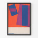 Vintage abstrakt poster Richard Baringer Galerie Bertha Schaefer 1963