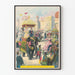 Retro affisch Ride the Elephant Ride - Orientaliskt vintage väggdekoration