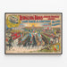 vintageposter för Ringling Bros World's Greatest Shows — inramlat konstverk på väggen