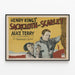 Vintageposter Henry Kings Sackcloth and Scarlet med Alice Terry — inramlat konstverk på väggen