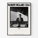 Poster av Robert Noland, amerikansk pianist i svartvitt