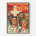 Svensk vintage politisk poster « Roter Fünfjahresplan Nein »