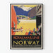 Vintageposter Royal Mail Line Kryssningar i Norge