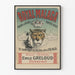Vintage Royal Malaga poster med tiger och krona