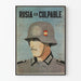 Vintageposter Krig 'Ryssland är Skyldigt' Soldat med Hjälm