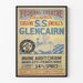 Vintageaffisch för Glencairn-teatern av Eugène S.S. O'Neill