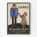 Vintageposter Sadolit målning och lack