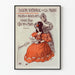 Vintageposter för Salon National de la Mode på Palais des Beaux Arts