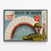 Vintageaffisch Salute the Soldier - Militär väggdekoration poster — inramlat konstverk på väggen