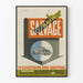 Vintageaffisch Salvage Is Vital - Industriell Väggdekoration