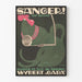 Vintage reklamposter Wybert Gaba med kvittrande tupp