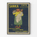 Vintage café avkopplad Sanka poster för väggdekoration i retrostil