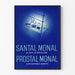 Vintageaffisch Santal Monal Prostal Monal i metylblått