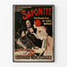Vintageposter Saponite fransk antiseptisk produkt