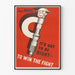 Vintageposter Says Mike: Det måste vara rättvist för att vinna slaget