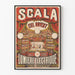 Vintageaffisch Scala Rum med Belysning med Elektriskt Ljus