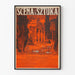 Vintageposter Scena i Sztuka 1909 antik dekor av ruiner