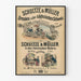 Vintageposter Schultze & Müller – Historisk väggdekoration