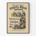 Vintageposter från Schultze och Müller i Teplice med illustrationer av C. Reinhardt