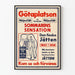 Vintageposter för finsk storutställning Väinö Myllyrinne