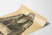 Vintage schweizisk poster 6 december - Illustration av en äldre man som sitter