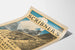 Vintage poster av Pan-American Railway-tåget