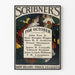 Vintageaffisch Scribner's för oktober med hösttema