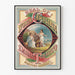 Vintageposter av North Carolina Tobakssigill av Marburg Brothers