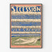 Poster för secessionen 1800-talets utställning av österrikiska konstnärer Ver Sacrum