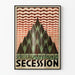 Art Nouveau-secessionposter för väggdekoration