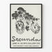 Abstrakt konstposter Secunda 1973 Galerie 219 Buffalo