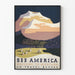 Vintageposter för väggdekoration Montana USA - Se Amerika
