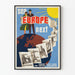 Vintageposter See Europe Next - Väggdekoration för resor i Europa