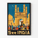 Vintageposter See India - Hyderabads Charminar-portal