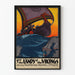 Vintage väggdekorposter - Vikingarnas land