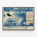 Vintage reklamposter för Airgraphs - Retro väggdekoration — inramlat konstverk på väggen