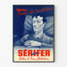 Vintage medicinsk poster Sérifer - Retro väggdekoration