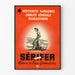 Vintageposter för Sérifer Blodbrist