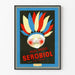 Vintage reklamposter för Serobiol Peau Rouge för väggdekoration