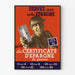 Vintage krigsaffisch - Sparcertifikat och sparfrimärken