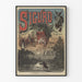 Vintage dekorativ poster Sigurd Opera i 4 akter